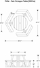 36” Round Recycled Plastic Picnic Table