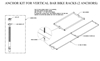 Picture of 36 Space "A" Style Steel Bike Rack, Portable - 20 Ft.