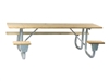 Picnic Table Frame ADA Wheelchair Accessible 6 Foot Welded 2 3/8 inch Galvanized Steel