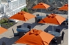 Picture of 6 1/2 ft. Square Fiberglass Market Umbrella, Marine Grade Fabric, 18 lbs.