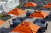 Picture of 6.5 ft. Square Fiberglass Market Umbrella, Marine Grade Fabric, 18 lbs.