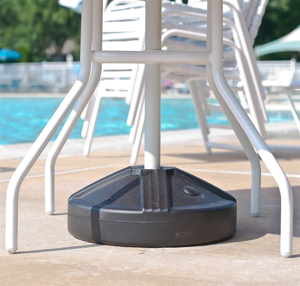 Concrete 50 lb Under-Table Umbrella Base – Picnic Furniture | Picnic ...