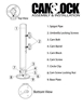 Camlock Surface Mount Umbrella Base