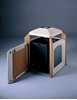 Trash Can Jumbo with Ash Tray 60 Gallon Recycled Plastic with Liner