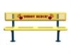 Picture of Perforated 6 Foot Steel Buddy Bench with Back