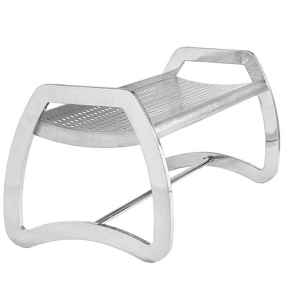 6 Ft. Skyline Stainless Steel Backless Bench