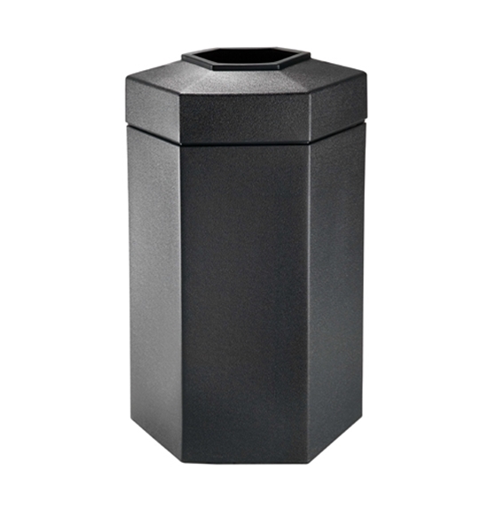 50 Gallon Plastic Hexagonal Trash Can