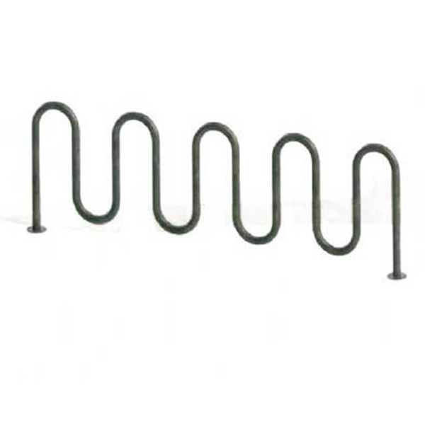 11 Space Galvanized Wave Bike Rack