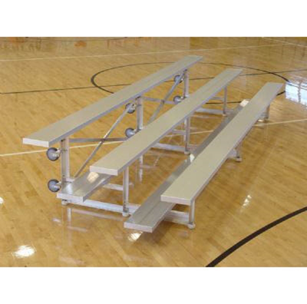 Picture of Quick Ship Bleachers, 21 Foot 3 Row Aluminum Portable Bleacher, 332 lbs.