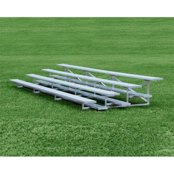 Picture of Quick Ship Bleachers, 15 Foot 4 Row Aluminum Portable Bleacher, 292 lbs.