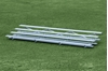 Picture of Quick Ship Bleachers, 15 Foot 4 Row Aluminum Portable Bleacher, 292 lbs.