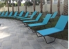 Picture of St. Maarten Sling Chaise Lounge with Powder Coated Aluminum Frame, 19lbs.