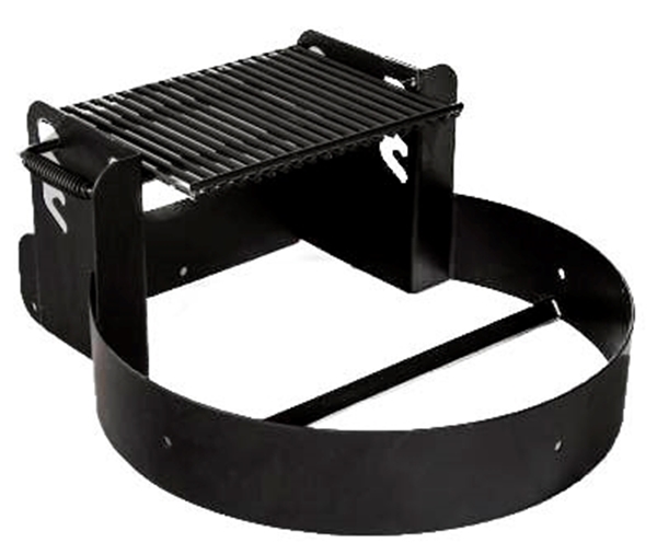 Campground Fire Ring 300 Square In. Cooking Grill Welded Steel