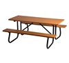Rectangular Picnic Table 6 Ft. Recycled Plastic with Powder Coated 1 5/8 In. Frame
