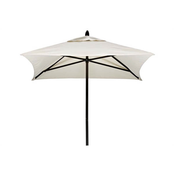 Picture of 6' Square Telescope Casual Commercial Market Umbrella, Powdercoat Aluminum. 17 lbs
