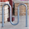 Bike Rack 5 Space 3 Loop Bike Rack 39 In. Galvanized 2 3/8 In. Pipe