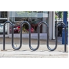 Bike Rack 9 Space 7 Loop Bike Rack 88 In. Powder Coated 2 3/8 In. Pipe