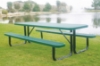 6 Ft. RHINO Rectangular Thermoplastic Picnic Table with Portable Frame