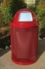 RHINO Trash Receptacle, Thermoplastic Expanded Metal