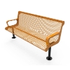 4 Ft. RHINO Thermoplastic Contoured Arm Bench
