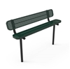 Picture of RHINO 8 Ft. Bench with Back, Thermoplastic Perforated Metal, 137 lbs.