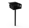 Park Grill 360 Square In. Welded Steel with 2 3/8 In. Pedestal