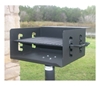 Park Grill 360 Square In. Welded Steel with 2 3/8 In. Pedestal