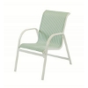 Ocean Breeze Sling Dining Chair with Sling Fabric and  Aluminum  Frame Commercial Sling Pool Furniture