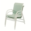 Ocean Breeze Sling Dining Chair with Sling Fabric and  Aluminum  Frame Commercial Sling Pool Furniture