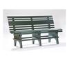 Park Bench St. Pete 4 or 5 ft. Recycled Plastic in Turf Green