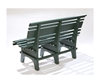 Park Bench St. Pete 4 or 5 ft. Recycled Plastic in Turf Green