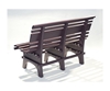 Park Bench St. Pete 4 or 5 ft. Recycled Plastic