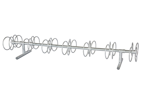 10 Ft. 14 Space Circle Bike Rack  - Galvanized