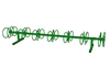 10 Ft. 14 Space Circle Bike Rack - Forest Green