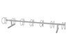  7 Space Circle 10 Ft. Bike Rack - Galvanized