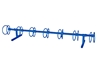  7 Space Circle 10 Ft. Bike Rack - Royal Blue