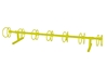  7 Space Circle 10 Ft. Bike Rack - Yellow