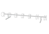 7 Space Circle 10 Ft. Bike Rack - White