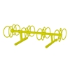 8 Space 5 Ft. Circle Bike Rack - Yellow
