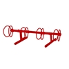 4 Space 5 Ft. Circle Bike Rack - Red