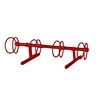 4 Space 5 Ft. Circle Bike Rack - Burgundy