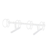 4 Space 5 Ft. Circle Bike Rack - White