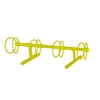 4 Space 5 Ft. Circle Bike Rack - Yellow