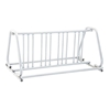 8 Space 5 Ft. Bike Rack A Style Frame Bike Rack - White