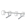 4 Space 5 Ft. Circle Bike Rack - Galvanized