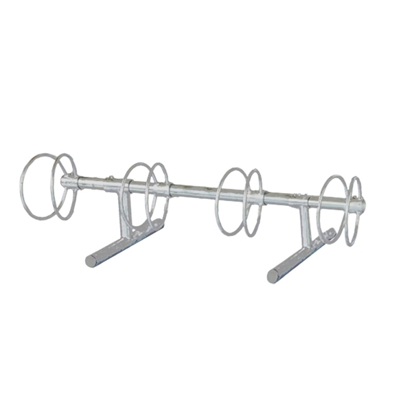 4 Space 5 Ft. Circle Bike Rack - Galvanized