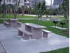 7 Ft. ADA Concrete Rectangular Picnic Table with Detached Benches, 2620 Lbs.