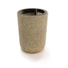 31 Gallon Ash and Trash Concrete Receptacle with Ash n' Trash Top, 420 Lbs.