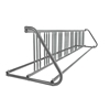 18 Space 10 Ft. W Style Grid Bike Rack - Galvanized