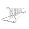 18 Space 10 Ft. W Style Grid Bike Rack - White